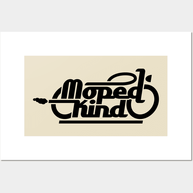 Moped child / moped child (black) Wall Art by GetThatCar